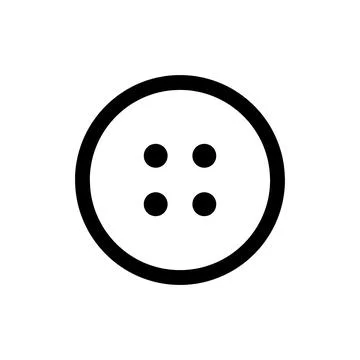 Isolated on transparent background black button icon for user interface design 스톡 일러스트