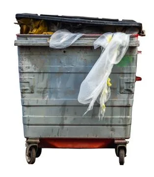 Isolated Trash Can Or Bin Stock Photos