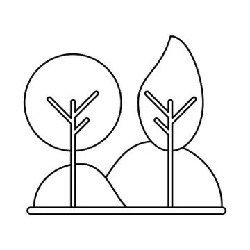 Isolated tree plant design Stock Illustration