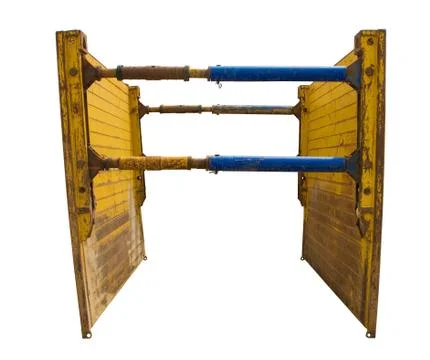 Isolated Trench Box Stock Photos