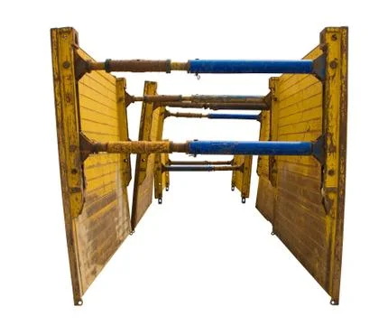 Isolated Trench Boxes Stock Photos