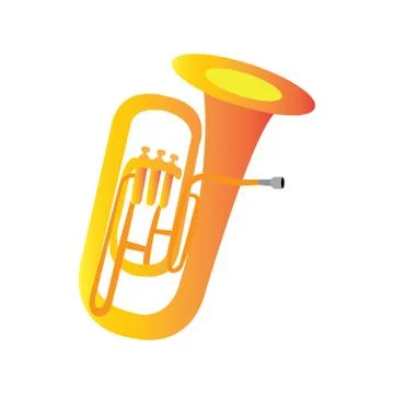 Isolated tuba icon Stock Illustration