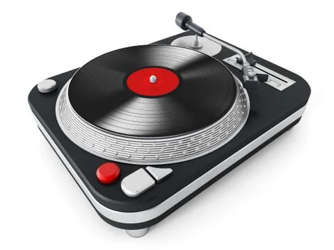Isolated turntable Stock Illustration