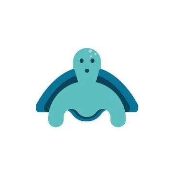 Isolated turtle animal vector design Illustrazione stock