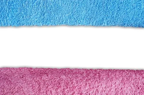 Isolated two towel Foto stock