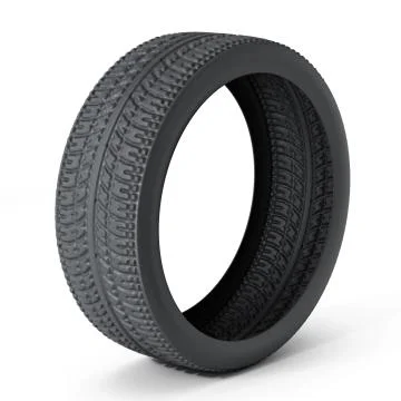 Isolated Tyre Stock Illustration
