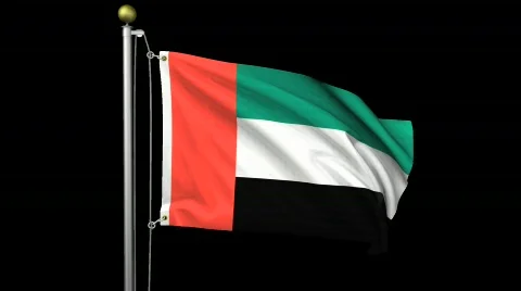 Isolated United Arab Emirates Stock Footage