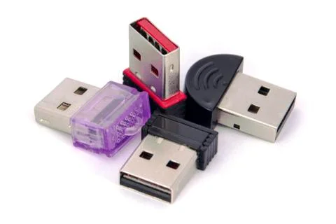 Isolated usb memory mini stick many Stock Photos