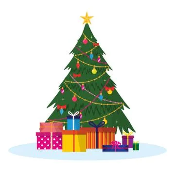 Isolated vector Christmas illustration. Stock Illustration