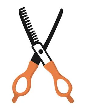 Isolated vector element. A milling scissors for dogs and cats. Pet store. Pet Stock Illustration