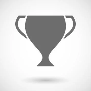Isolated vector illustration of  an award cup Stock Illustration