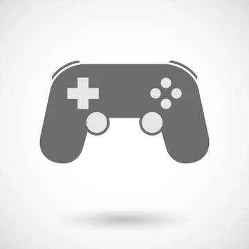 Isolated vector illustration of a game pad Stock Illustration