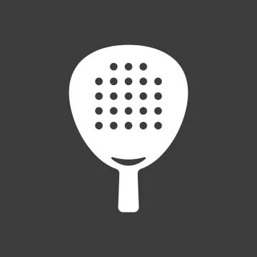 Isolated vector illustration of  a paddle racket Stock Illustration