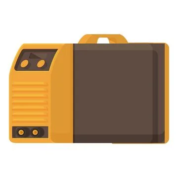 Isolated vector image of a cartoonstyle portable power generator イラスト素材