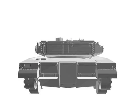 Isolated vector image for military concepts. Military tank. Military equipment. Stock Illustration