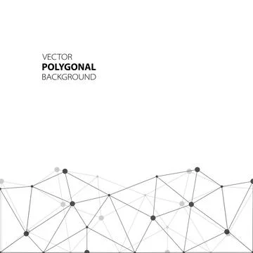 Isolated vector pattern. Abstract composition, polygonal construction Stock Illustration