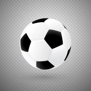 Isolated vector Soccer Ball with classic design Stock Illustration