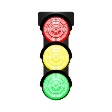 Isolated vector trafic light Stock Illustration