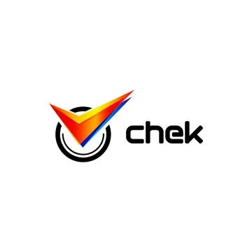 Isolated vector vibrant logo depicting a stylized orange blue tick. Repair Stock Illustration