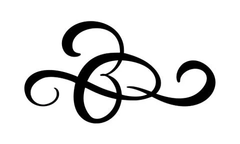 Isolated Vector vintage line elegant dividers and separators, swirls and corners イラスト素材