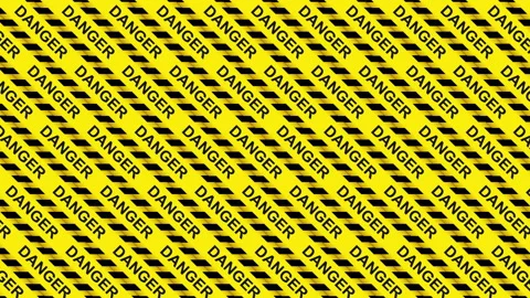 Isolated vertical video of danger tapes diagonal roll cover chroma key screen 库存影片 239195592