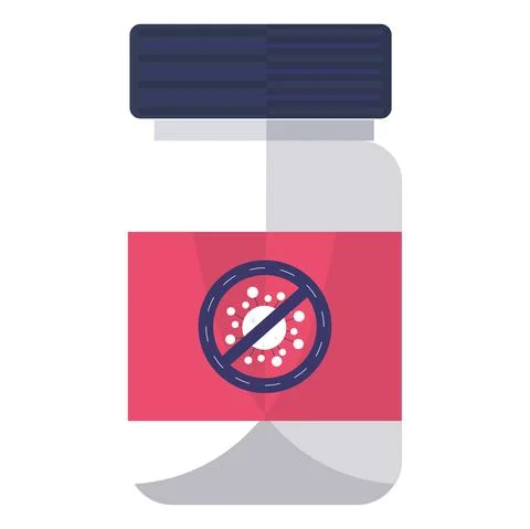 Isolated vial icon Stock Illustration