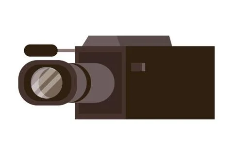 Isolated Videocamera design Stock Illustration