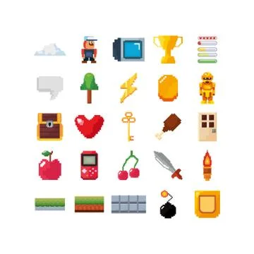 Isolated videogame icon set vector design Stock Illustration