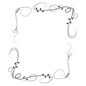 Isolated vintage arabesque Stock Illustration