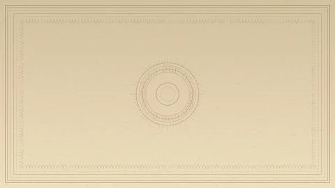 Isolated vintage circular pattern design with geometric lines illustration Stock Illustration