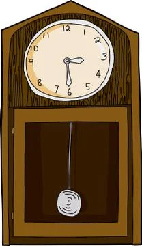 Isolated Vintage Clock Stock Illustration