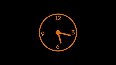 Isolated Vintage Countdown Clock Animation, Animated Circular Countdown Timer Stock Footage 309964346