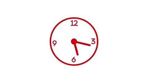 Isolated Vintage Countdown Clock Animation, Animated Circular Countdown Timer Stock Footage 309964356