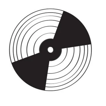 Isolated vinyl icon Stock Illustration