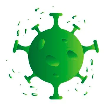 Isolated virus image Stock Illustration