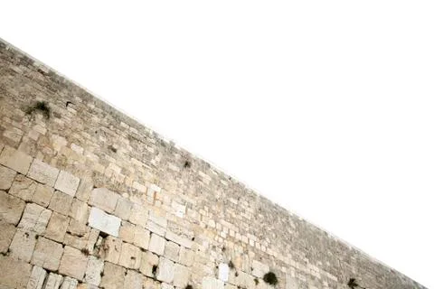Isolated wailing wall Stock Photos