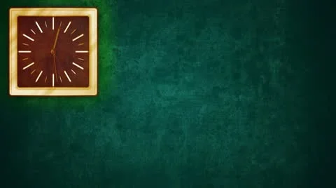 Isolated wall clock Stock Footage 10708671