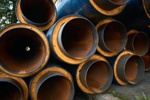 Isolated water pipes pattern background Stock Photos