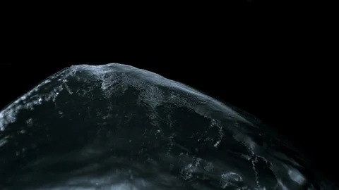 Isolated water splash on black backdrop close shot v06 Video stock 112266310