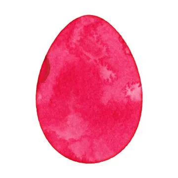 Isolated Watercolor Egg Stock Illustration