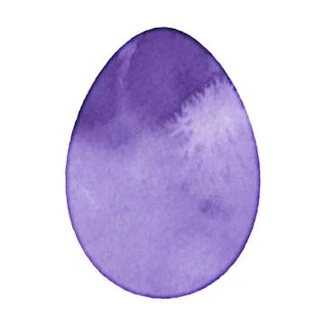Isolated Watercolor Egg Stock Illustration