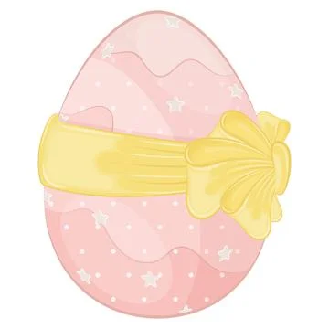 Isolated watercolor paint easter egg Vector Stock Illustration