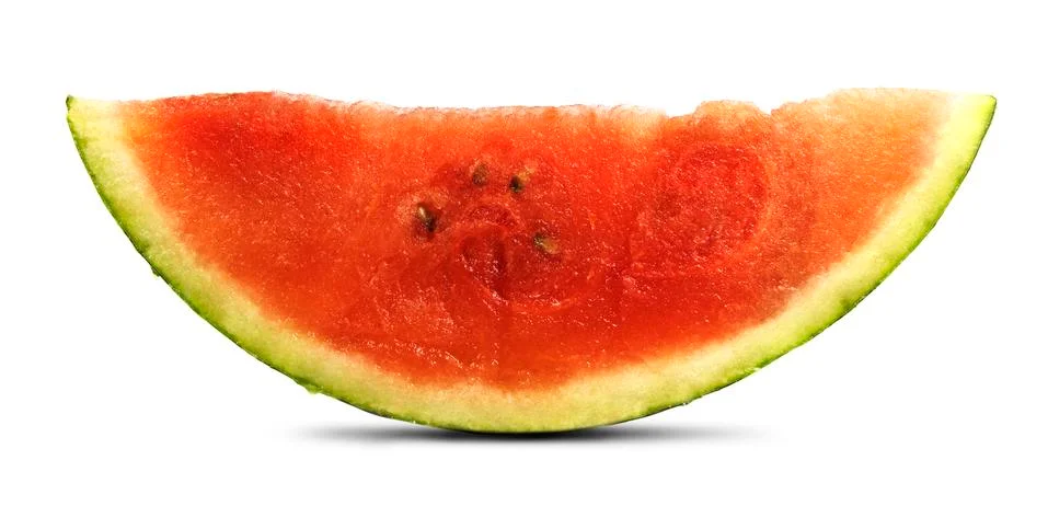 Isolated Watermelon Slice Stock Photos