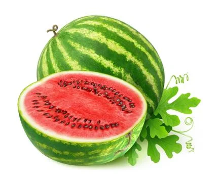 Isolated watermelons Stock Photos