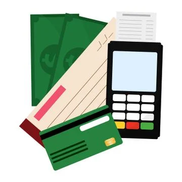 Isolated way pay Illustrazione stock