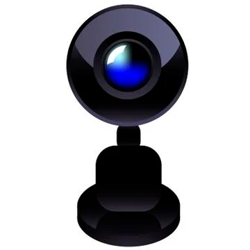 Isolated web camera Stock Illustration