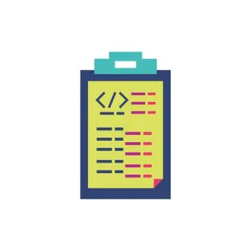 Isolated website code and document vector design Stock-Illustration