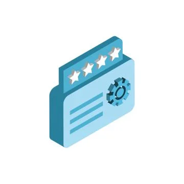 Isolated website code and gear vector design Stock-Illustration