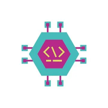 Isolated website code circuit vector design Illustrazione stock