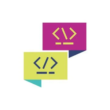 Isolated website code inside frames vector design Stock-Illustration